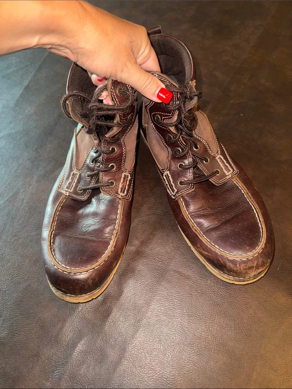 Levi's Dark Brown Leather Chukka Boots